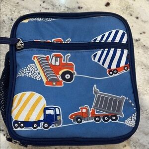 Pottery Barn Kids Construction Vehicle Themed Kids Lunch Bag